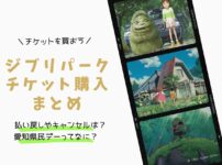 ジブリパークチケットの購入方法を詳しく解説！【2022年11月10日以降から新しく変更するよ】