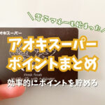 【2023年最新】アオキスーパーのポイント徹底解説！電子マネー決済が導入！