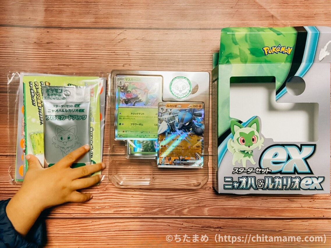 バトルデッキ「ニャオハex」の写真