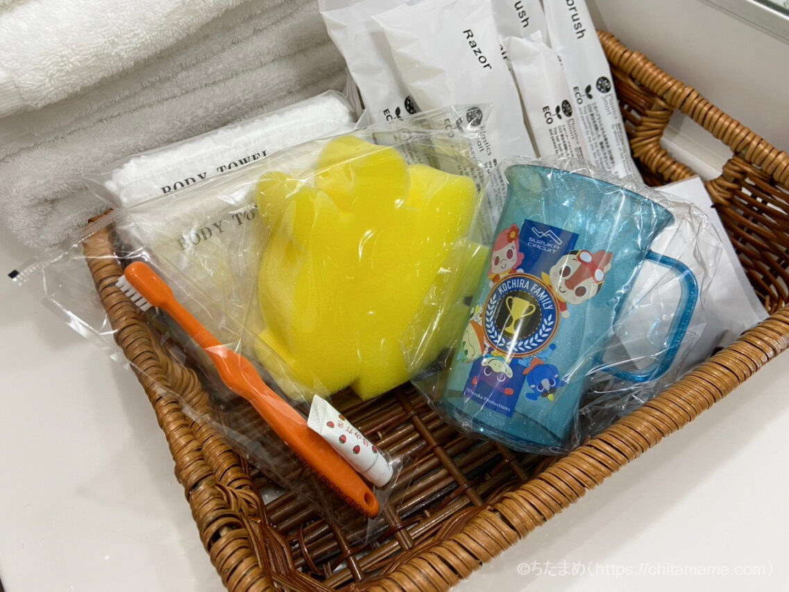 鈴鹿サーキットホテルの客室キッズアメニティ