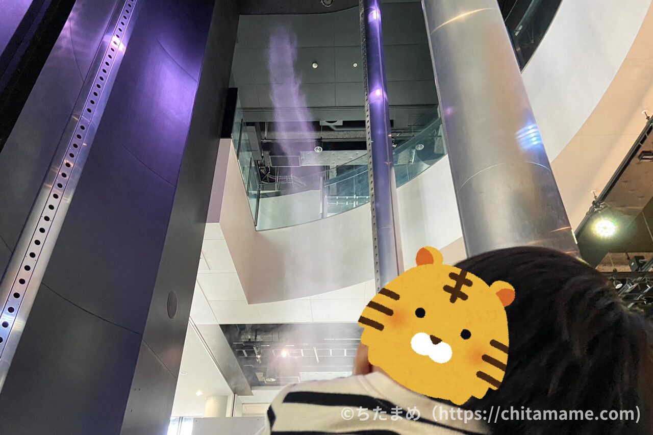 FUJIなごや科学館の竜巻ラボ体験の写真