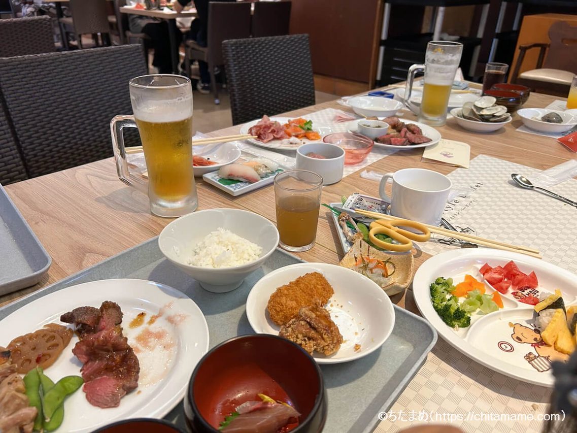 大人が選んだホテルくさかべアルメリアの夕食バイキング